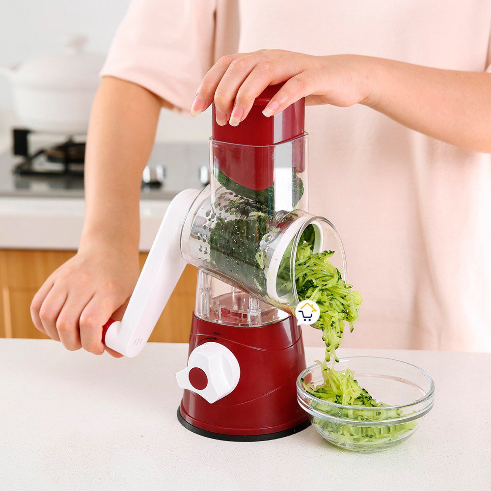 Molino Rallador 3 En 1 Cortador Picatodo Verduras Cocina CH18073