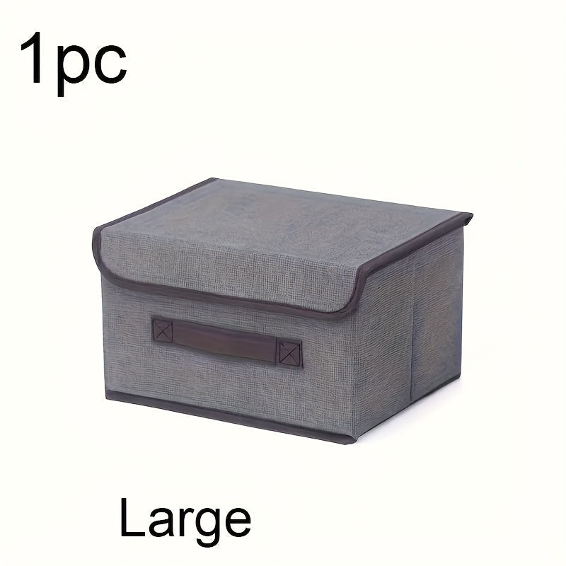 Caja de Almacenamiento Plegable de Gran Capacidad - A Prueba de Polvo, Organizador Multifuncional para Ropa y Mantas, Perfecto para el Dormitorio y Esenciales del Hogar, Organizador de Escritorio y Cajón para Almacenamiento en Casa