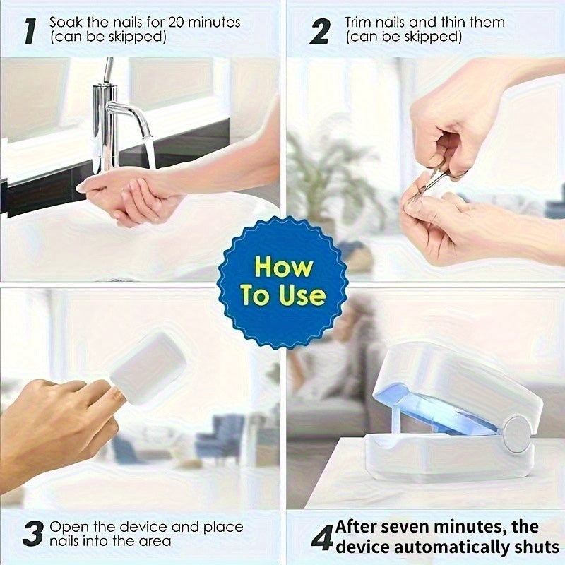 Lámpara de uñas creativa, instrumento de uñas | Dispositivo de luz de uñas mini portátil, carga USB, diseño de moda blanco, simple y práctico, adecuado para viajes diarios - Regalo perfecto para Navidad, Pascua, Año Nuevo