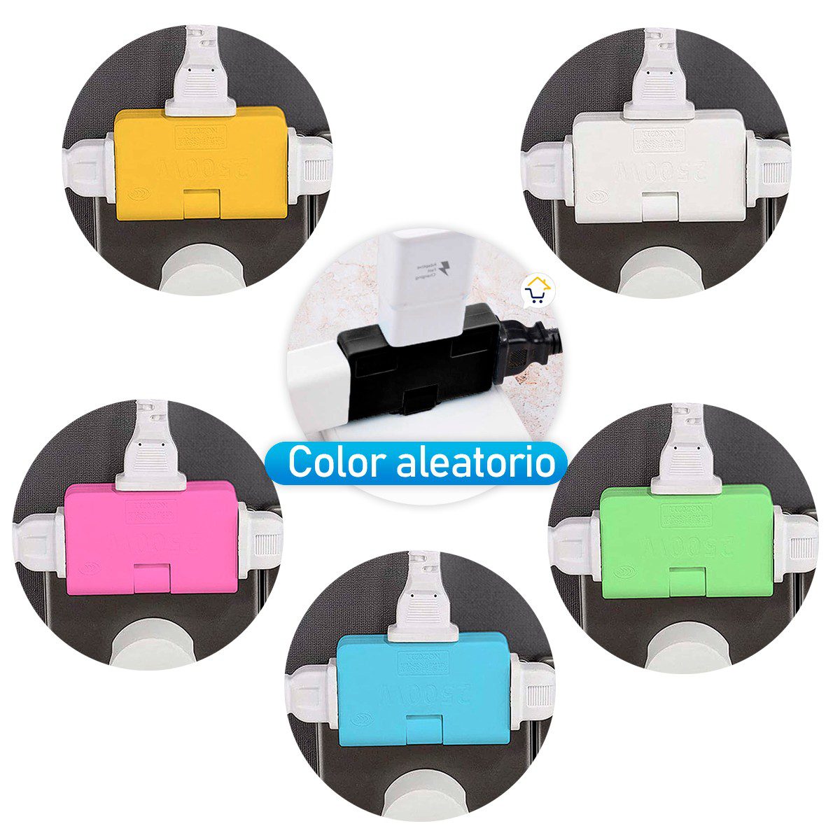 Adaptador 3 Salidas X2 Toma Corriente Enchufe Plegable 180 Grados W1210