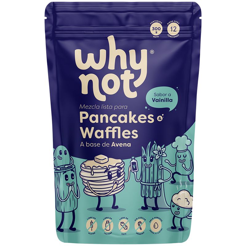 MEZCLA PANCAKES WHY NOT 300G AVENA VAINI