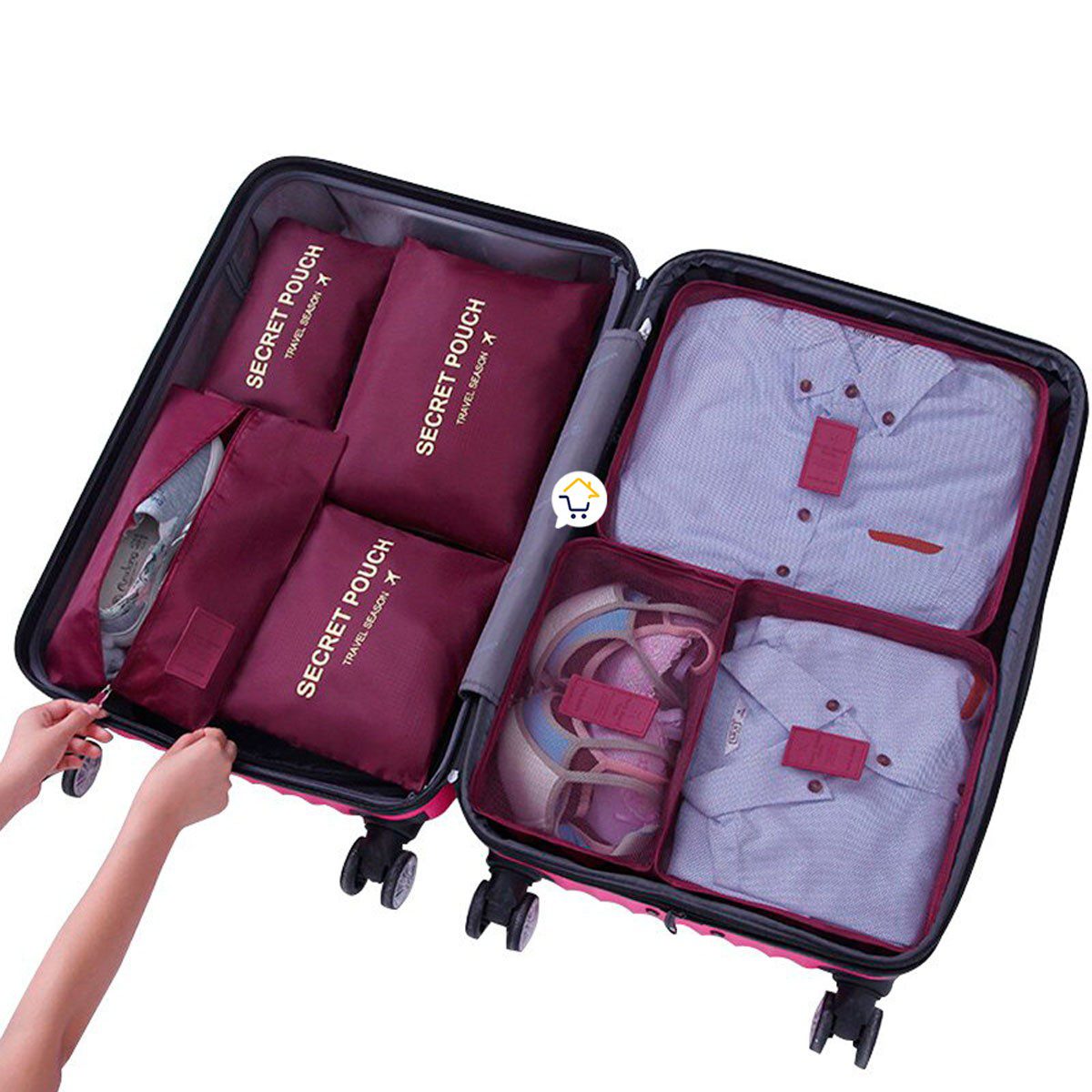 Organizador De Maleta Viajero Bolsos x6 Equipaje GM1911-211