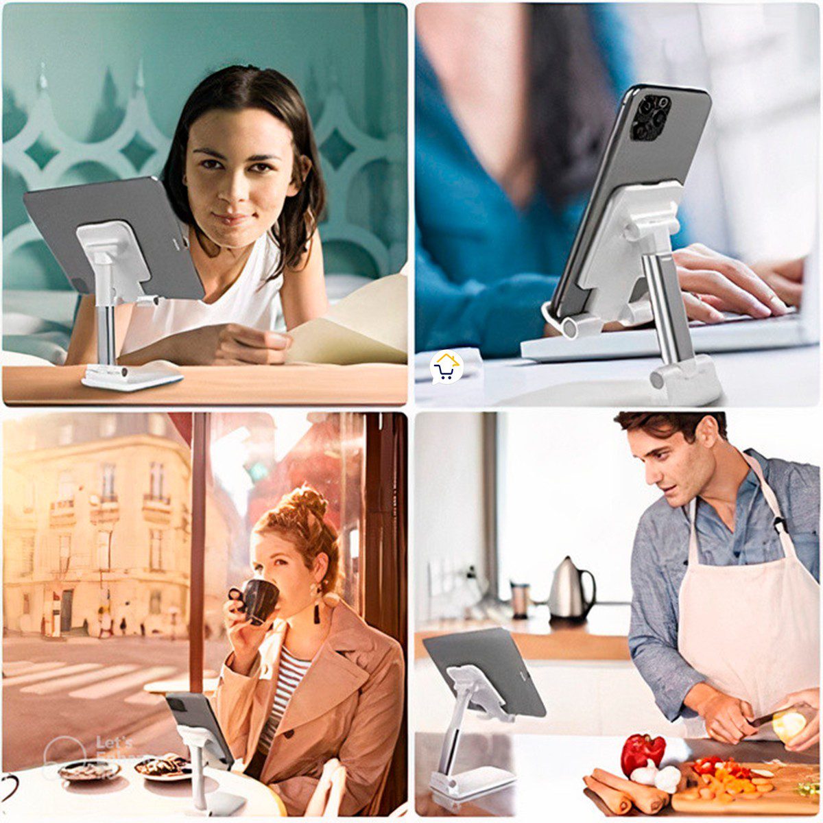 Soporte para celular portable base tabletas ajustable NWH1