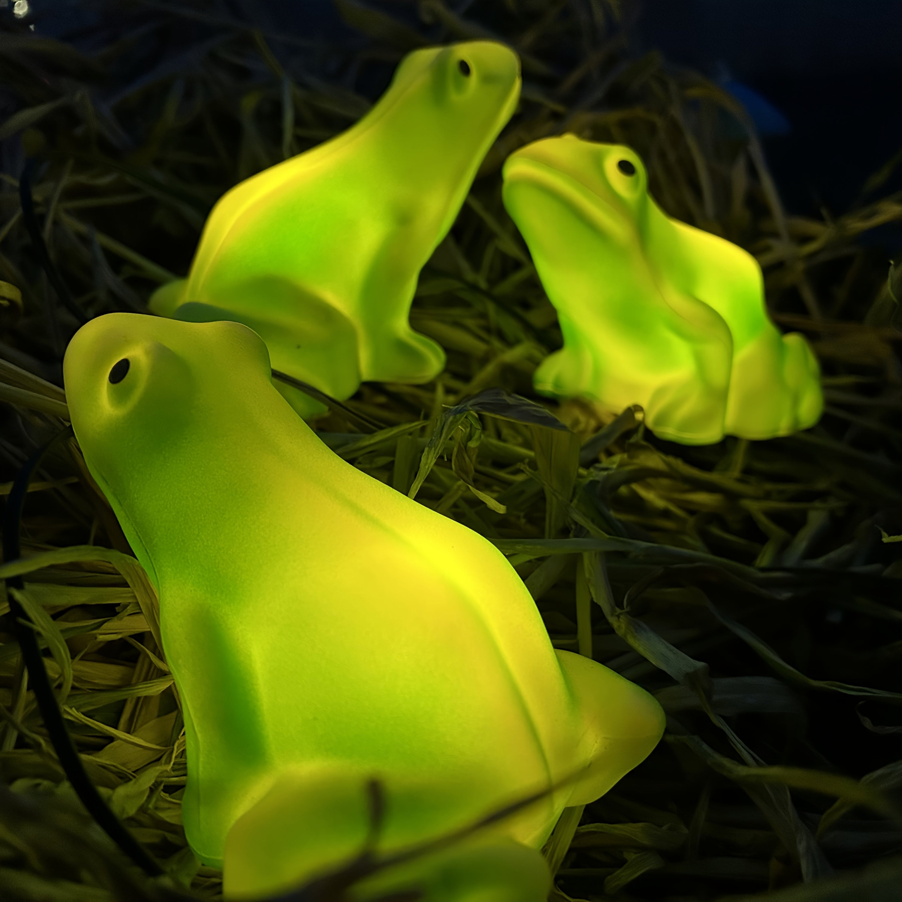 6 unidades de luces de sendero solares de rana verde - Impermeables, clasificación IP65, decoración de jardín eficiente en energía con luz suave, ideal para hogar, césped y decoraciones de vacaciones, regalo perfecto para el Día de la Madre, mujeres y ab