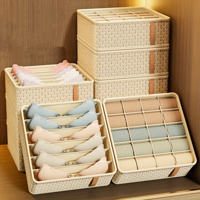 Caja De Almacenamiento De Ropa De Armario, Cesta De Almacenamiento De Cajón De Ropa Interior, Cubos De Embalaje Duraderos Para El Hogar