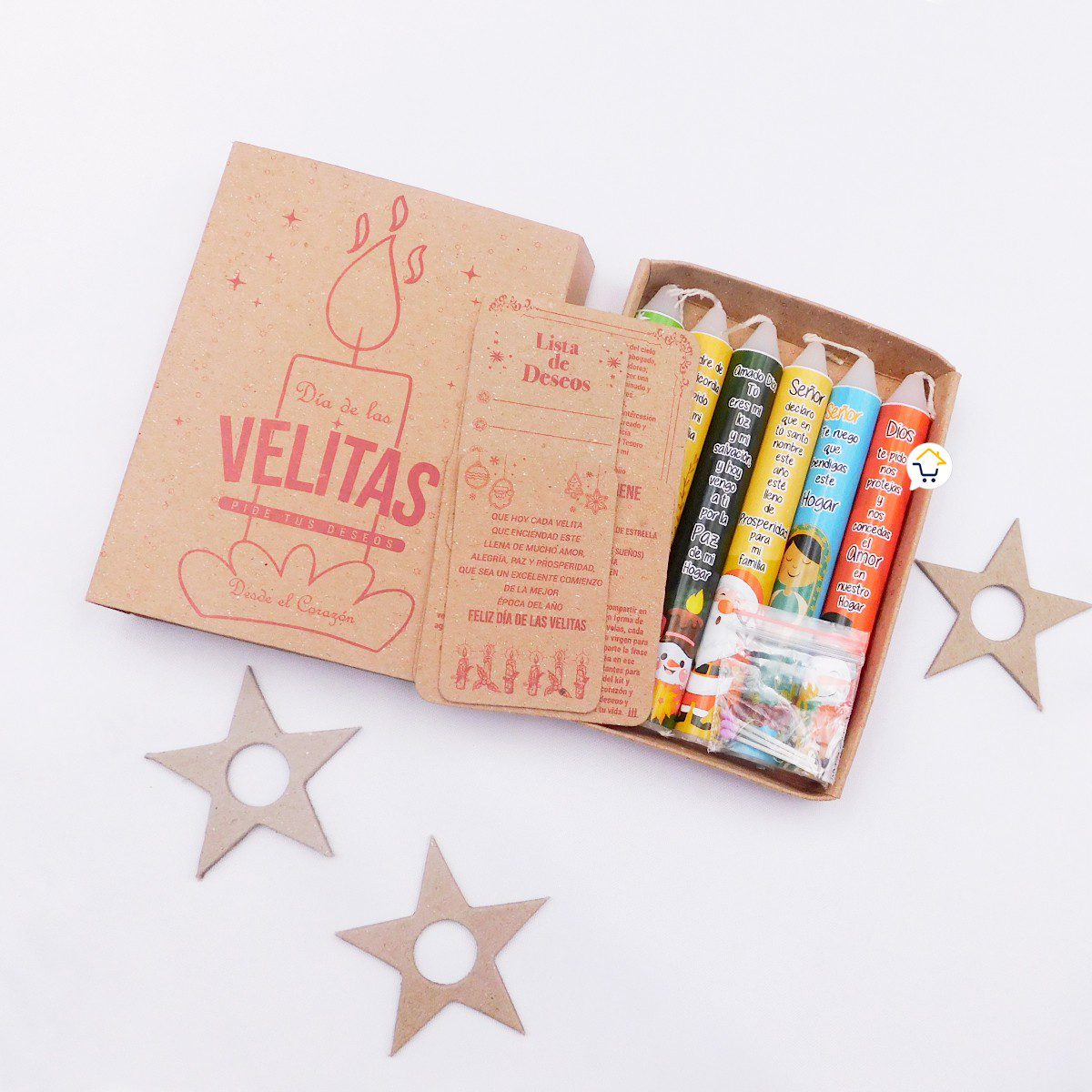 Velitas x6 Ritual Navidad Deseos KDV01