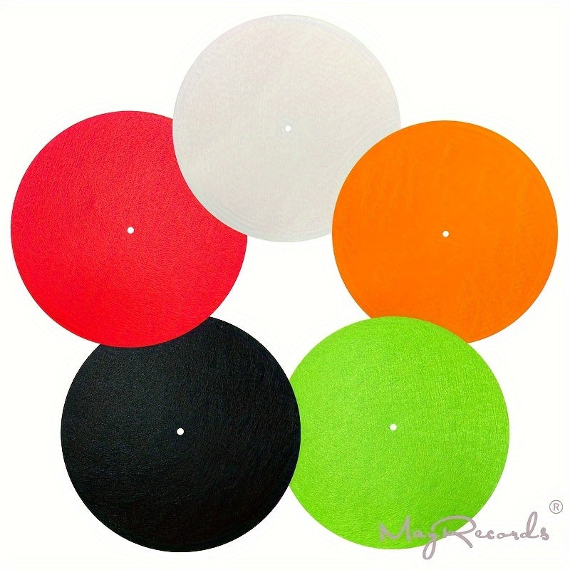 Almohadilla de Fieltro Amortiguadora de 12 Pulgadas para Tocadiscos, Tapete Protector de Vinilos