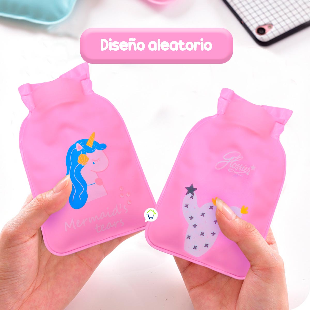 Set x 2 Bolsas Agua Caliente Relajante Anti Cólicos Elimina Dolores FA8054