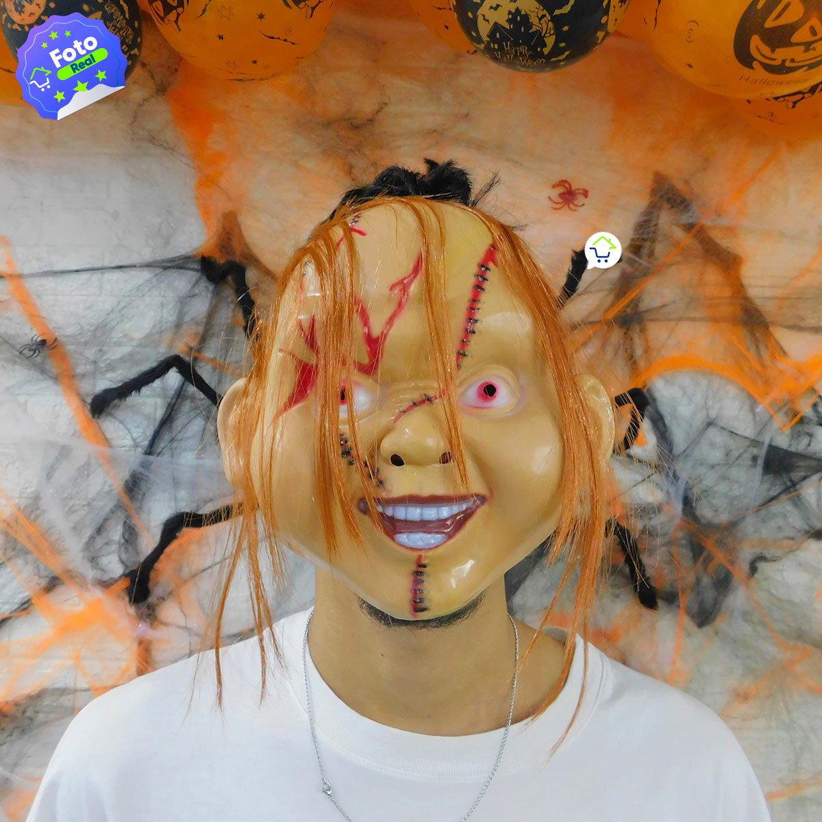 Máscara De Muñeco Asesino Halloween Disfraz OF-633