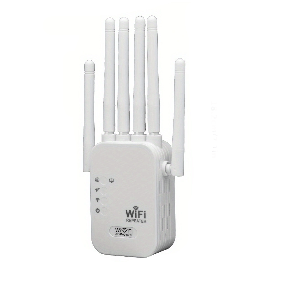 Amplificador de señal Wi-Fi MOMOTOR 2.4GHz, extensor de red WiFi con soporte para WIFI6, alcance de 300m, fácil instalación, enchufe para EE.UU. 110-130V, cobertura para toda la casa