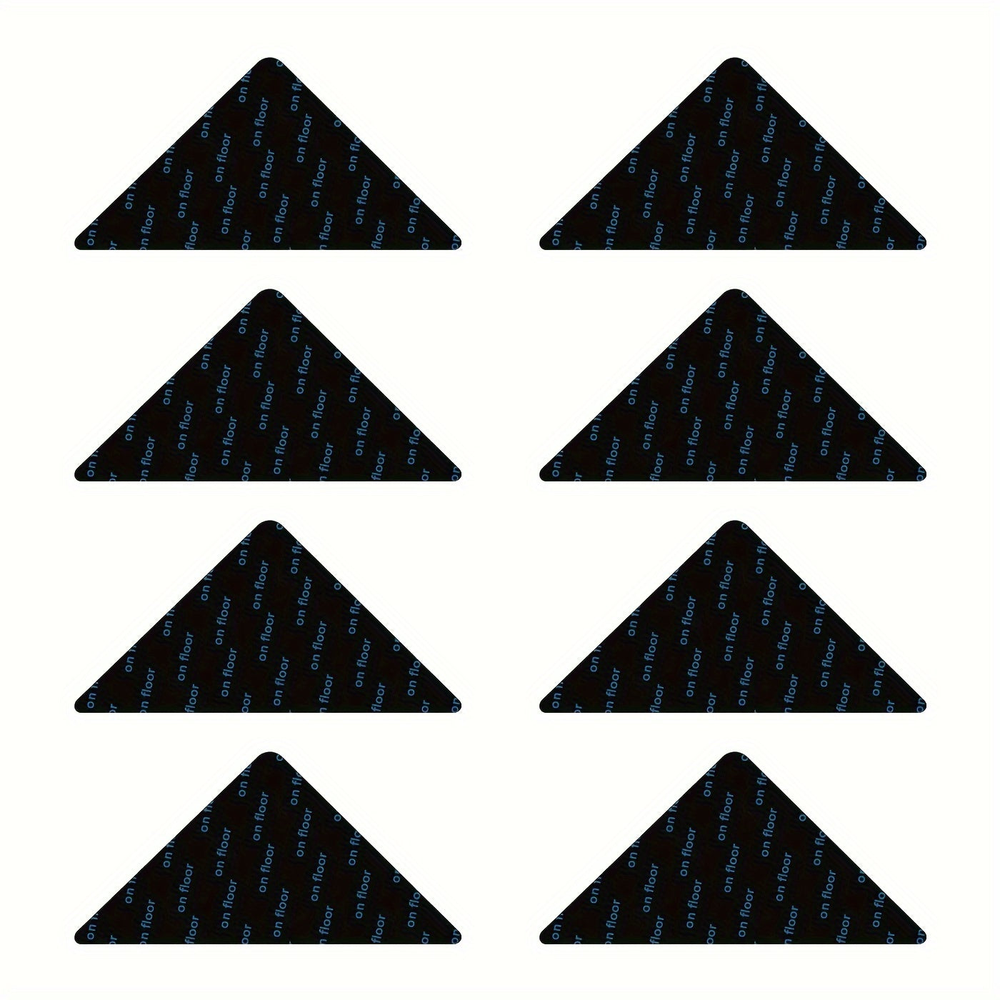 4/8/12 pzas Pinzas para alfombras, almohadillas antideslizantes para alfombras para pisos de madera dura y azulejos, cinta de alfombra reutilizable y lavable para alfombras de salas de estar, almohadilla adhesiva de doble cara para alfombra que mantiene