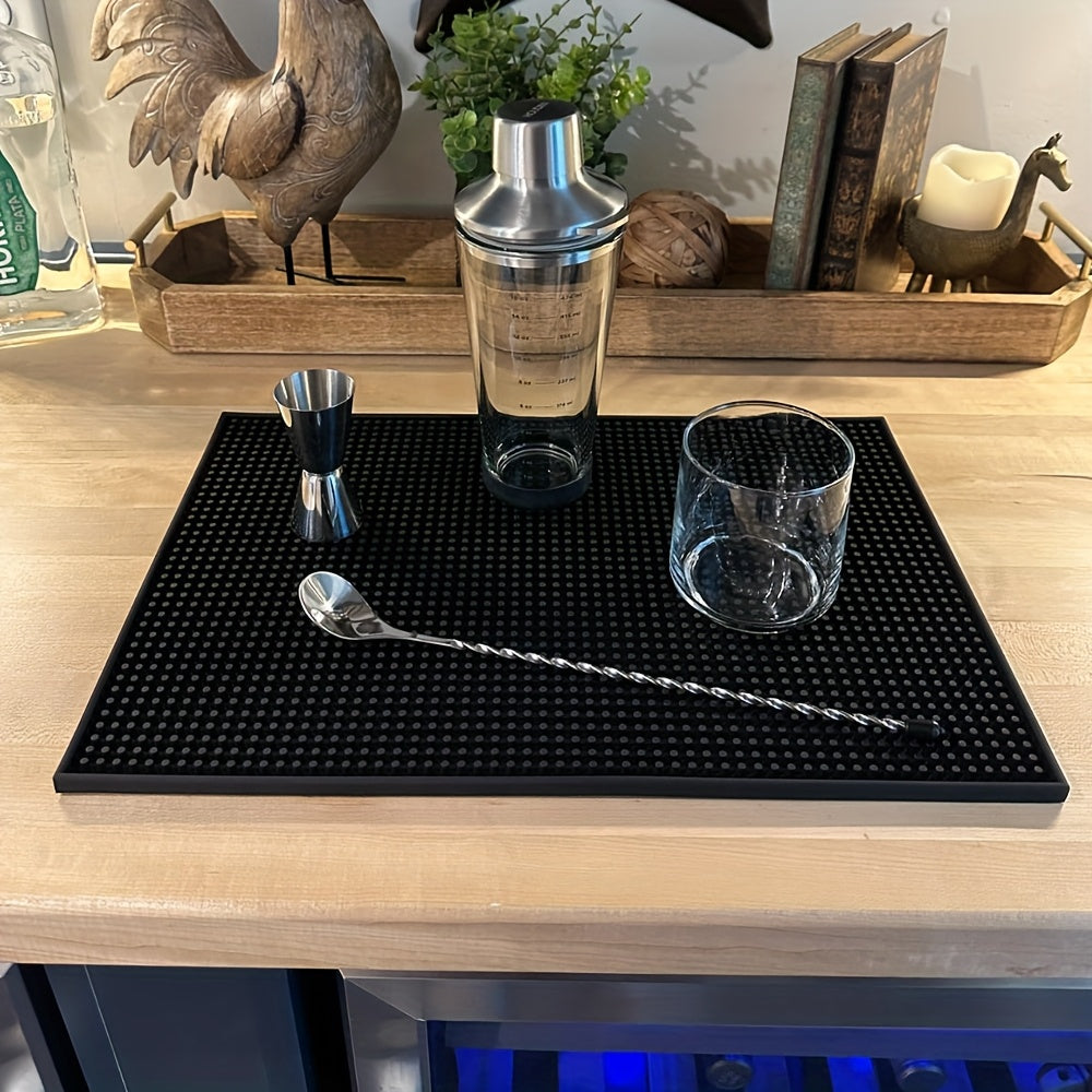 Alfombrilla de barra de PVC para bartenders, lavable a mano, ideal para bares en casa y restaurantes, secado rápido para mostradores y café