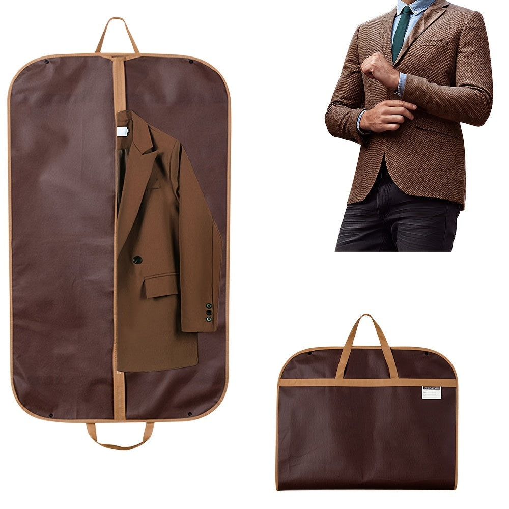 Bolsa de almacenamiento de ropa de tela con cierre de cremallera - Portátil, plegable, a prueba de polvo, impermeable cubierta de traje para vestido de novia, abrigos, organizador de ropa