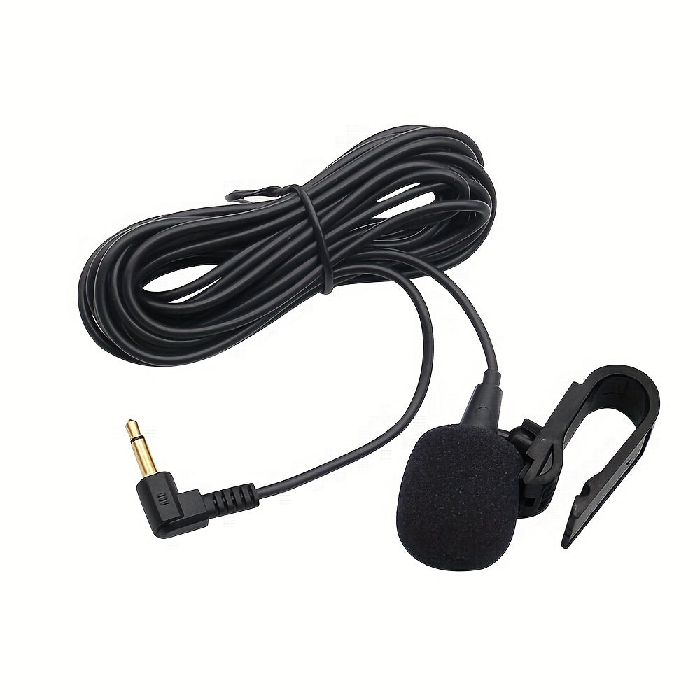 Micrófono De Audio Para Coche 3,5mm Clip Jack Plug Mic Estéreo con externo con cable para auto