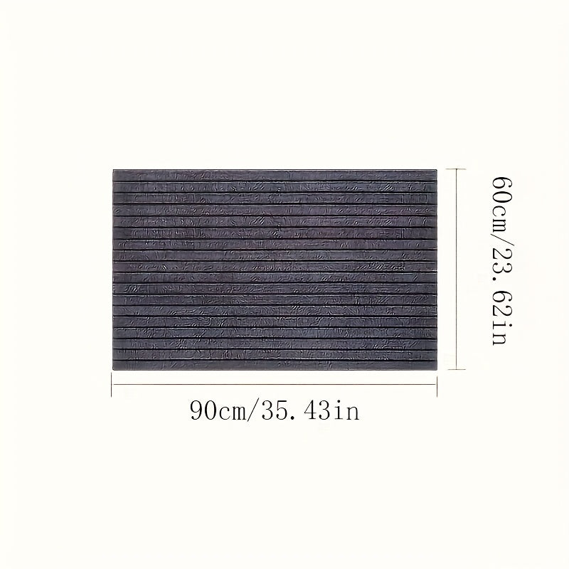 Alfombra de entrada antideslizante con 7 franjas, resistente y fácil de limpiar, para hogar, cocina y baño, rectangular, lavable, regalo ideal para Halloween y Navidad, alfombra de baño|alfombra a rayas|alfombra de poliéster, felpudo para baño