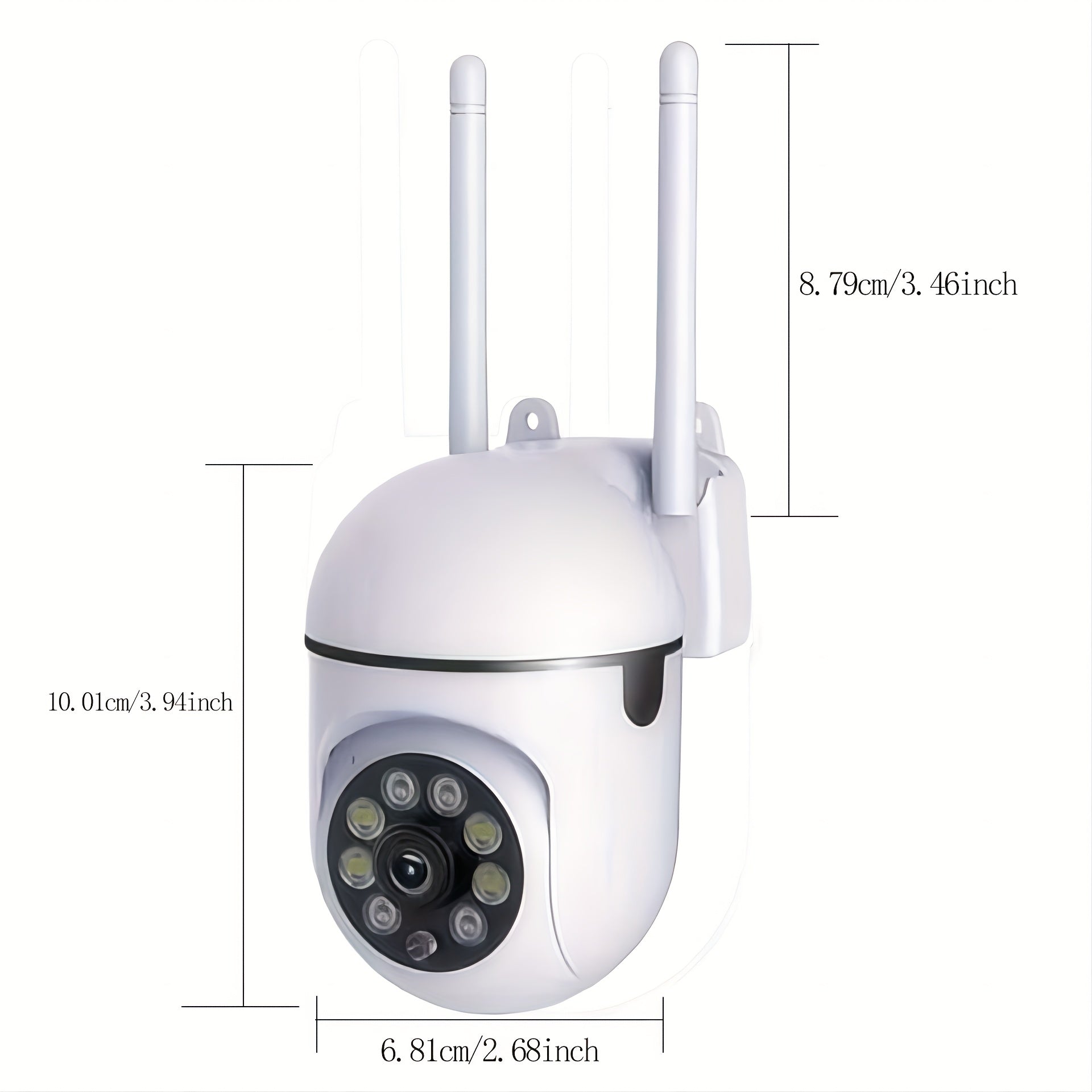 2 Juegos de Cámaras de Seguridad Inalámbricas Conectadas a WiFi, 2.4GHz y 5G, Cámaras de Seguridad para el Hogar de 1080P con Vista Panorámica de 360°, Seguimiento Automático, Llamadas de Dos Manos, Visión Nocturna de Color, Cámaras de Monitoreo para Beb