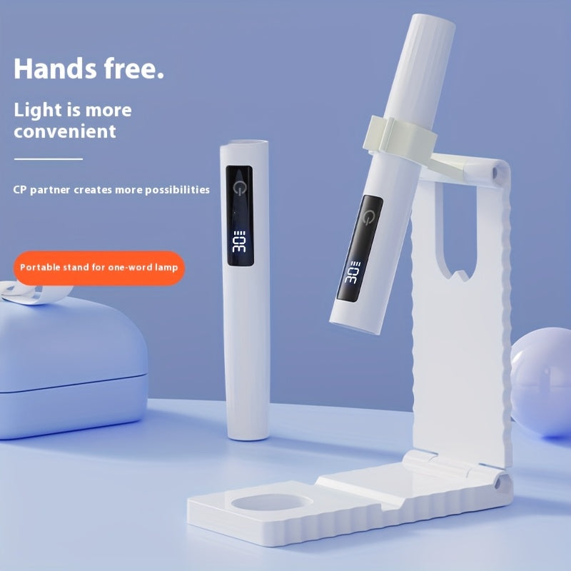 Linterna Portátil Pequeña para Manicura con Enchufe, Luz LED de Secado Rápido Mini - Iluminación Profesional Recargable USB, Temporizador Largo/Corto, Secador de Gel para Uñas en Casa y Salón, Herramienta Moderna para Decoración de Uñas | Azul/Verde/Blan