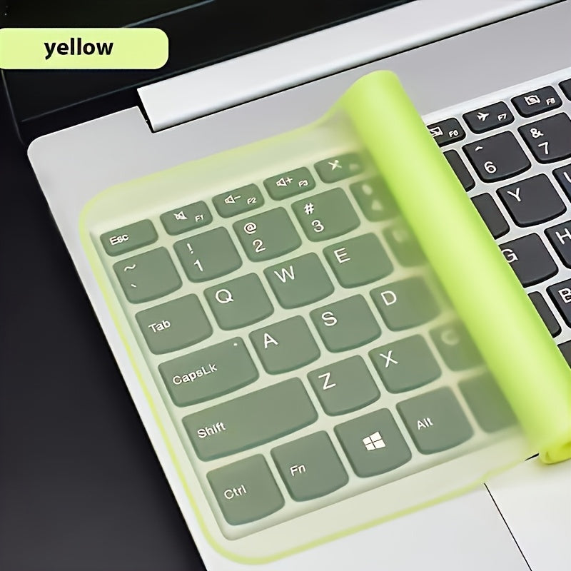 Película protectora de teclado ultradelgada para portátiles de 12-14 pulgadas, película protectora de silicona impermeable y antipolvo ultradelgada, película protectora ligera y flexible