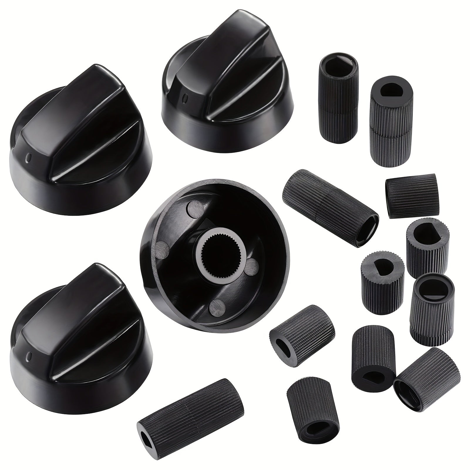 Juego de Repuesto para Perillas de Estufa de Gas, 4 piezas con Diámetro Interior de 6mm/8mm