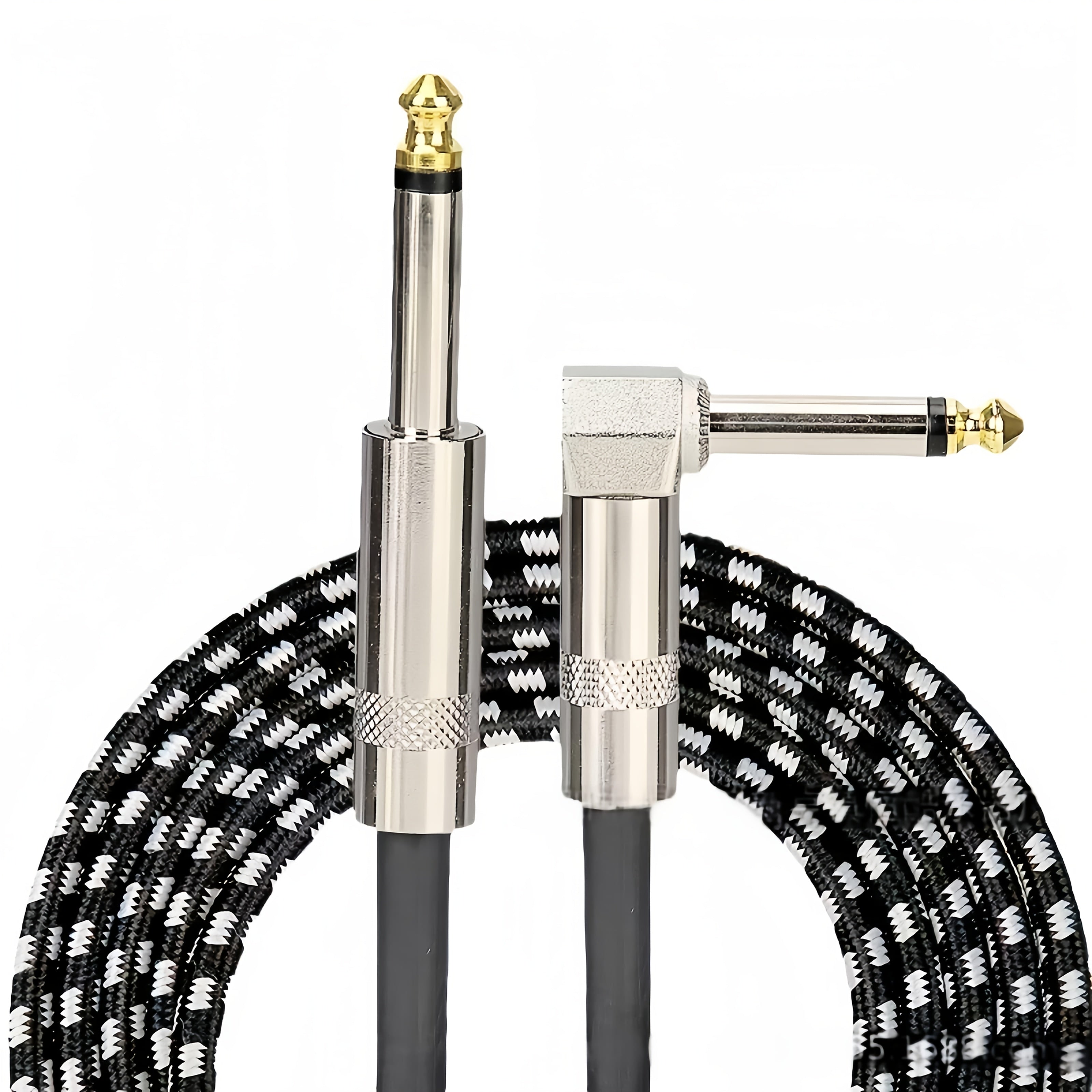 Cable de conexión de guitarra de alta gama, masculino a masculino, recto, 1,5 metros, 3 metros, 6 metros, guitarra eléctrica, bajo, folk, caja de guitarra eléctrica, línea de reducción de ruido, línea de audio.