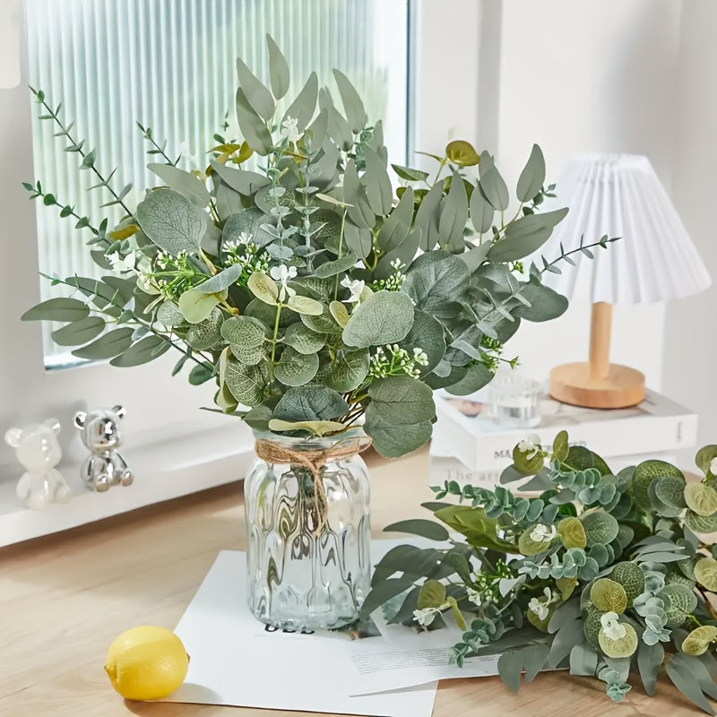 40 piezas de flores artificiales de eugalea y sauce, flores pequeñas con aroma, ideales para bodas de primavera y verano, arreglos florales DIY en jarrones, decoración para el hogar y jardinería