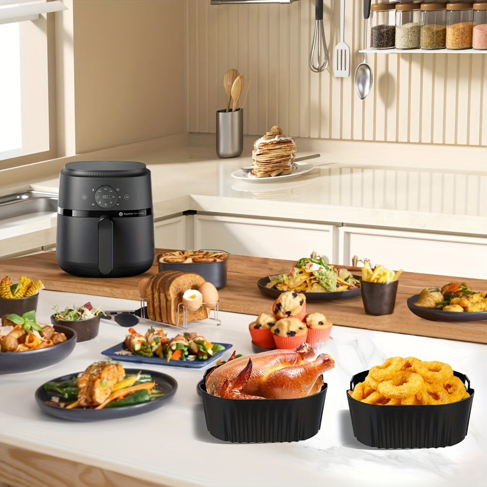Líneas de silicona reutilizables de 20cm para freidora de aire Philips NA229 de 4.2L para freidoras de aire COSORI de 5.5L - Seguras para horno y microondas - Limpieza fácil y accesorios para freidora de aire antiadherentes