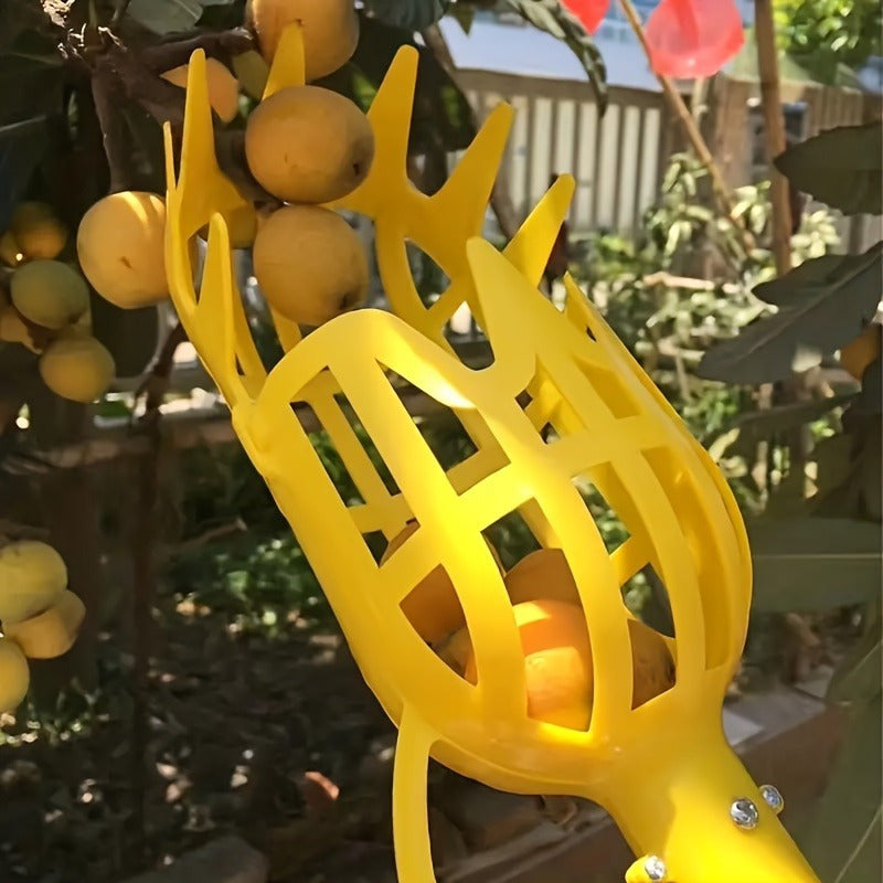 1pc Cabezal Recogedor de Frutas Portátil - Empuñadura Ergonómica Antideslizante, Diseño Hueco para la Cosecha Segura de Frutas, Herramienta Duradera para Manzanas, Naranjas y Bayas - Herramienta Fácil para Recolectar Frutas en Casa y Granja