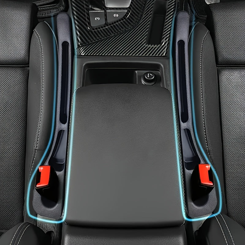 2 piezas de bandejas organizadoras de asientos de coche - Almacenamiento de llaves y teléfonos de doble cara, material de PC duradero y a prueba de fugas, diseño que ahorra espacio que se adapta a los huecos de los asientos, se adapta a la mayoría de los