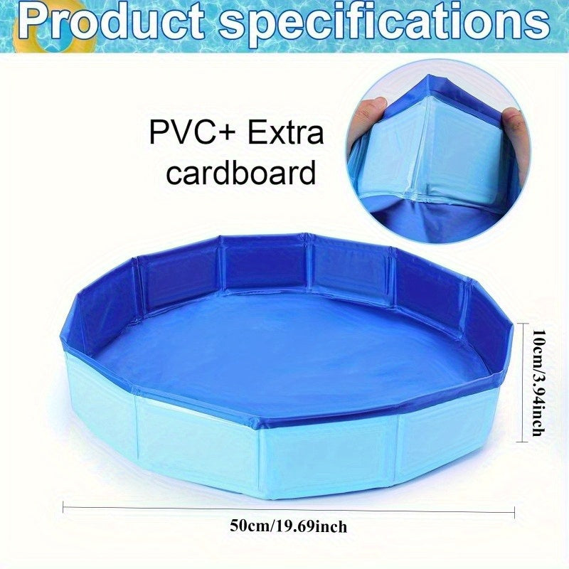 Baño de pies plegable portátil - Bañera de pies de PVC plegable con múltiples componentes, azul, ligera y portátil para la entrada al piscina, uso en salón, cuidado de pies en casa - Bañera de inmersión higiénica, no necesita electricidad, bañera de pies