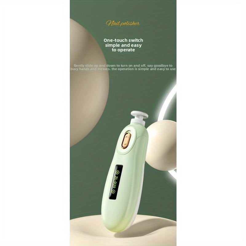 Cortadora de uñas eléctrica & - 20000 RPM, velocidad super rápida, diseño hipoalergénico para manos y pies, 2 en 1, cuidado de uñas de manos y pies con 3 modos (vibración/masaje/limpieza profunda), cuidado de uñas, diseño elegante de cortadora, motor sua