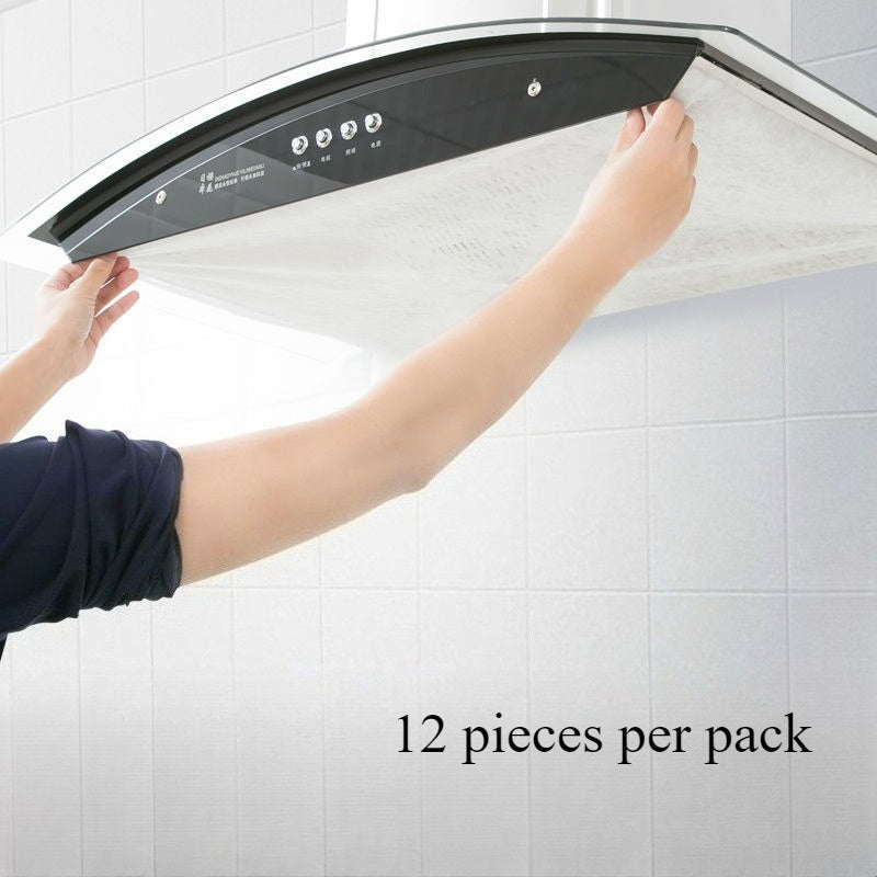 2 piezas de filtros de papel de succión de aceite para desechables de chimenea de cocina - Resistentes a altas temperaturas, a prueba de salpicaduras, compatibles con la mayoría de los modelos, diseño fácil de cortar, accesorios duraderos para electrodom