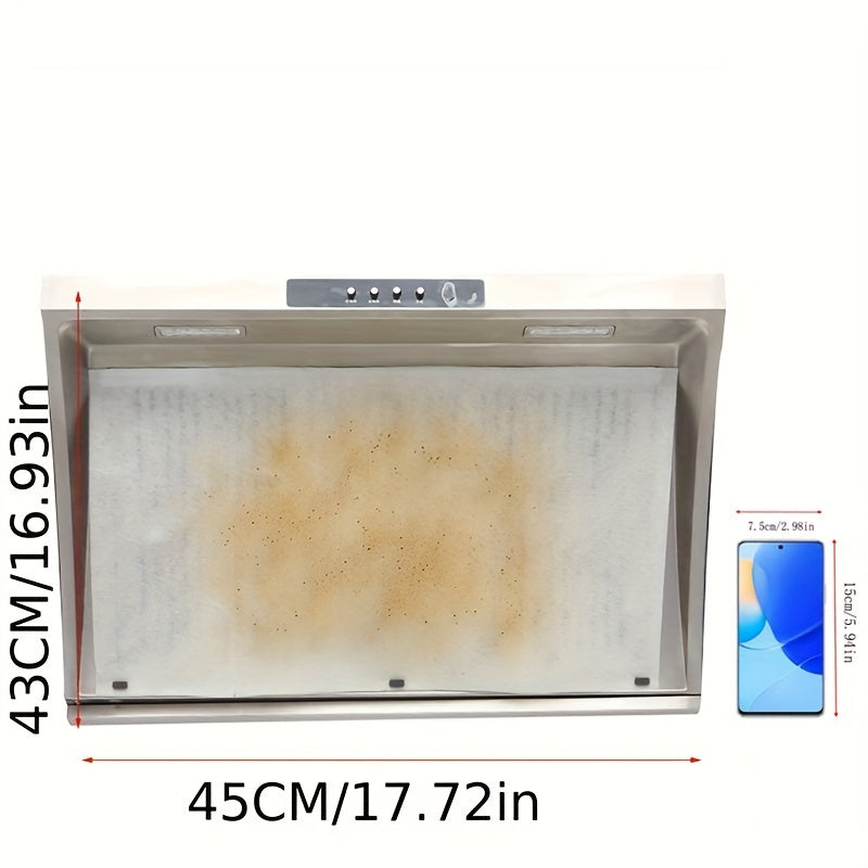 New 12/24pcs Cubierta Antiaceite para Campanas de Cocina, Papel Absorbente de Aceite y Malla Filtrante Desechable, Suministros de Cocina