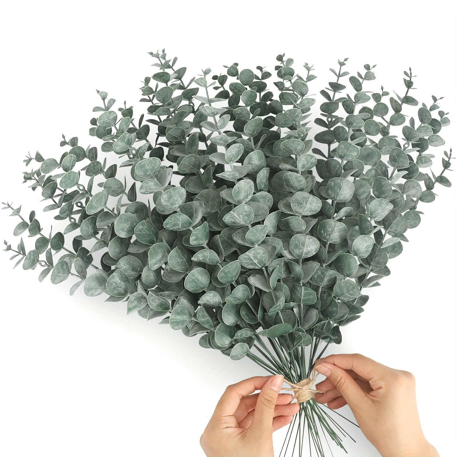 50 Tallos de Sauce Artificial para el Hogar, Ramos de Boda y Decoraciones Primavera-Verano – Ramas Plásticas Falsas para San Patricio, Pascua y Proyectos Artesanales
