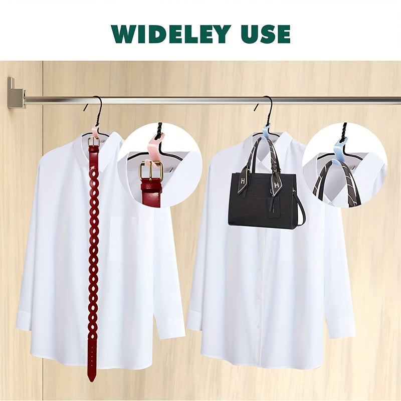 100pcs Conectores De Perchas Para Ropa, Ganchos Mágicos Para Perchas, Ganchos De Conexión En Cascada De Alta Resistencia, Clips Extensores De Perchas Ahorradores De Espacio Para Ropa Para Organizar El Armario