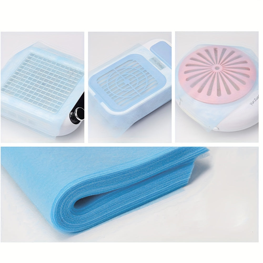 200 piezas de filtros de colector de polvo para arte de uñas profesionales - Hojas de absorción de polvo para máquina de manicura hipoalergénicas, fáciles de usar y limpiar, no requiere energía, ideales para accesorios de salón y estudio de manicura en c