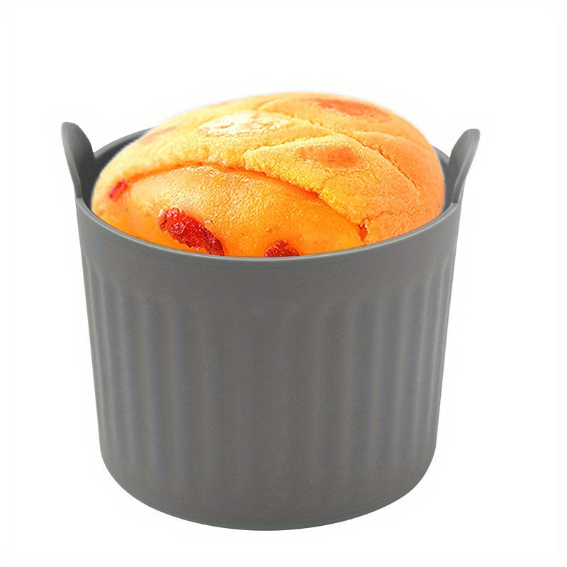 Tazas de muffin de silicona para freidora de aire, horno y horneado - Resistentes al calor, antiadherentes, reutilizables, para snacks y golosinas perfectos, esenciales para el horneado | Utensilios de cocina coloridos | Silicona resistente al calor