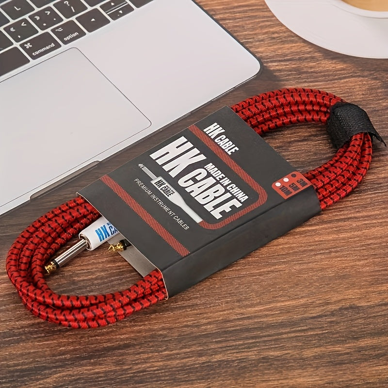 Cables para amplificador de guitarra eléctrica y bajo de alta calidad, varios estilos - 3.05 metros/6.1 metros, sonido de alta fidelidad, duraderos y con mayor flexibilidad, compatibles con todos los instrumentos