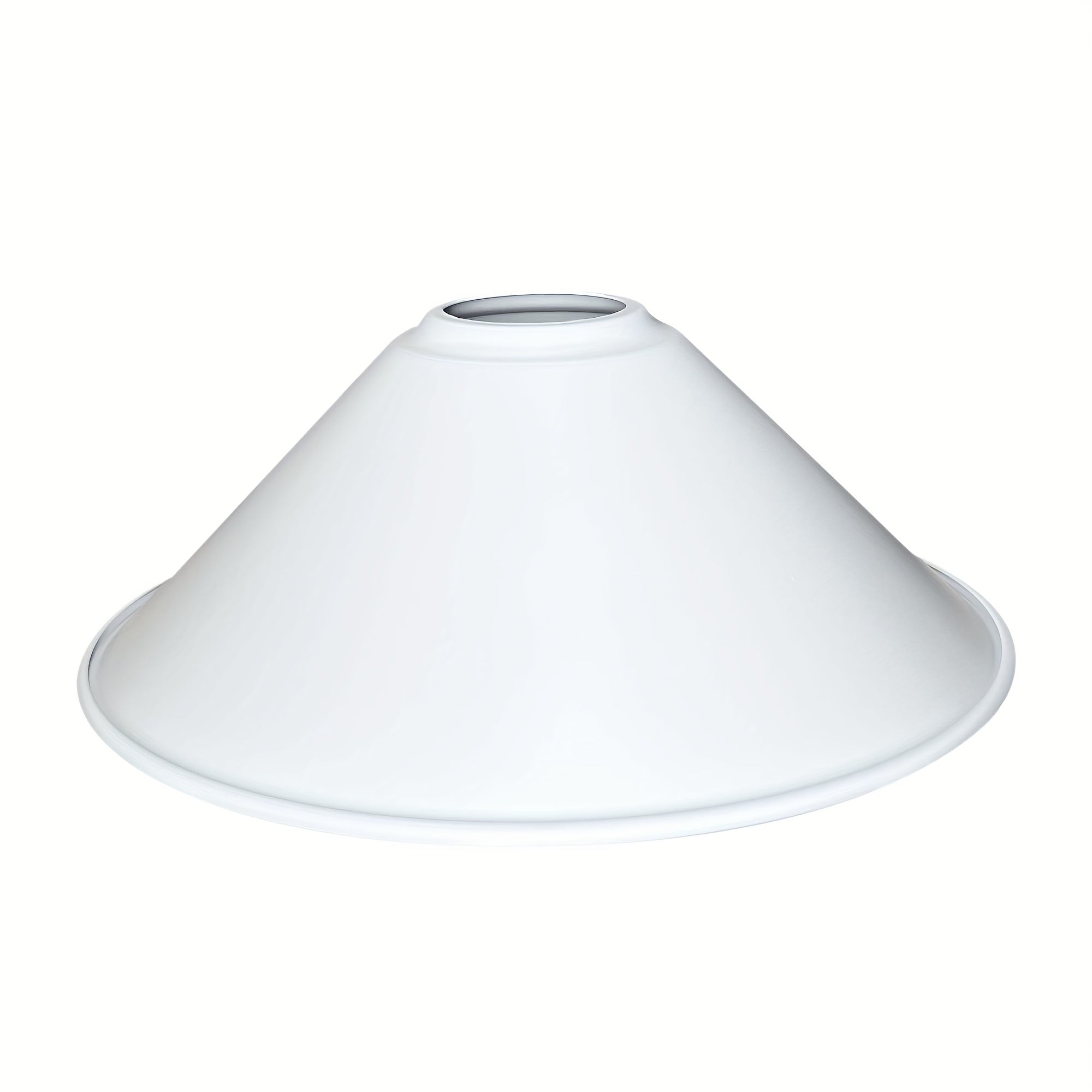 Pantalla de Lámpara de Metal de Estilo Industrial Moderno - Diseño Versátil de Cono de Hierro para Colgantes de Techo y Accesorios de Iluminación