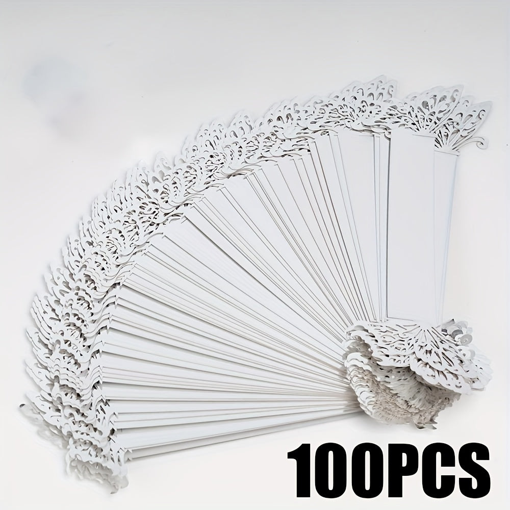 50/100 piezas, anillos para servilletas de mariposa, anillos para servilletas de decoración de cumpleaños, granja, boda, restaurante, hotel, Día de San Valentín, banquete, decoración de mesa de bufé, regalos de fiesta, decoración de mesa familiar