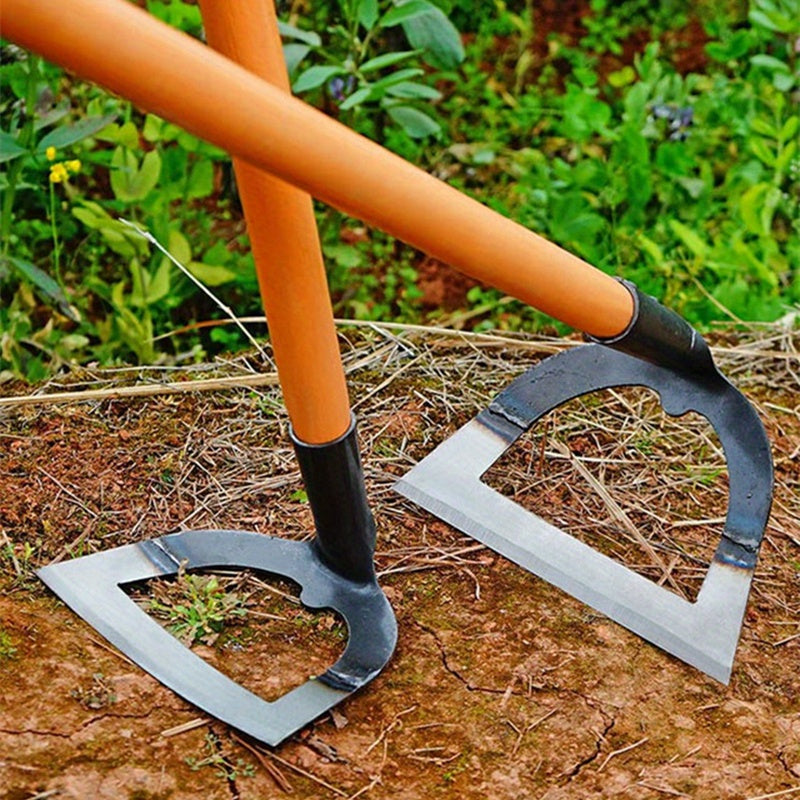 Pala de acero de alta resistencia - Herramienta agrícola para ahorrar trabajo en la eliminación de malezas y la descompactación del suelo, pala de jardín manual para la eficiente extracción de raíces y aéreo, herramientas de jardinería ergonómicas | Herr