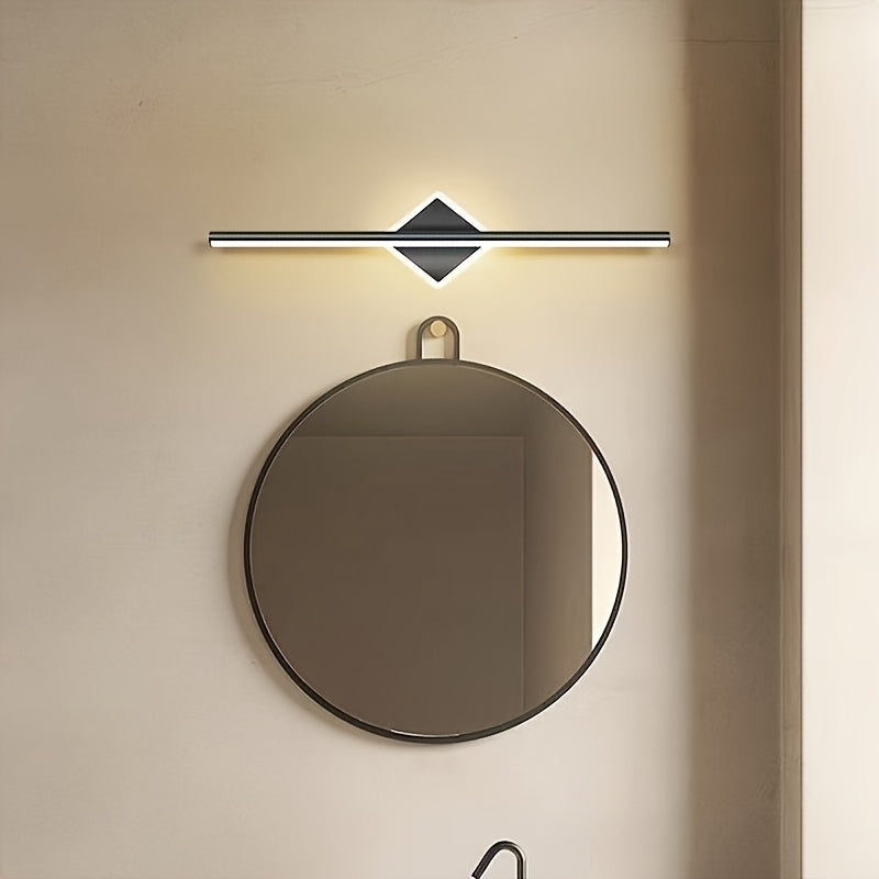 Luminaria de pared LED moderna - Temperatura de color ajustable, 3 niveles de iluminación ajustable para sala de estar, comedor, tocador, acabado de metal pulido, instalación enchufada, no requiere batería, iluminación para sala de estar | Luminaria de p