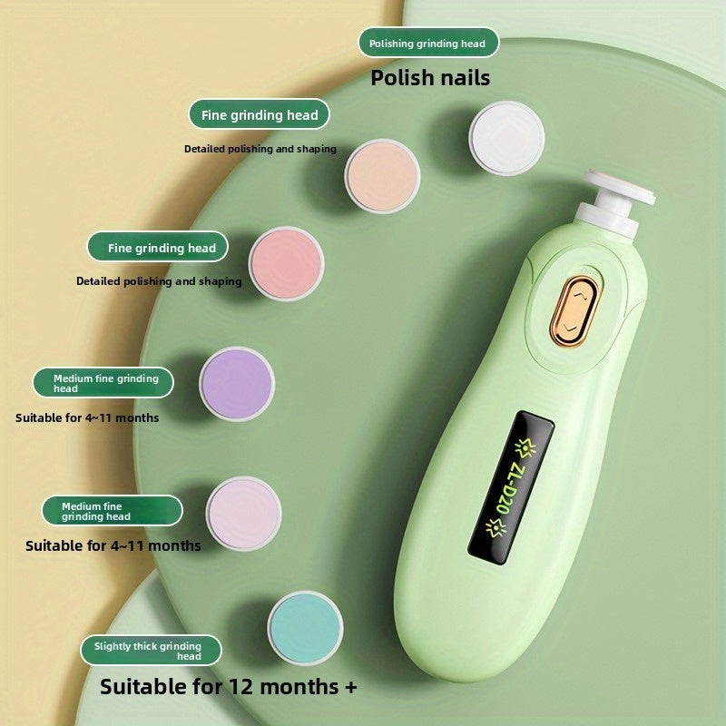 Cortadora de uñas eléctrica & - 20000 RPM, velocidad super rápida, diseño hipoalergénico para manos y pies, 2 en 1, cuidado de uñas de manos y pies con 3 modos (vibración/masaje/limpieza profunda), cuidado de uñas, diseño elegante de cortadora, motor sua