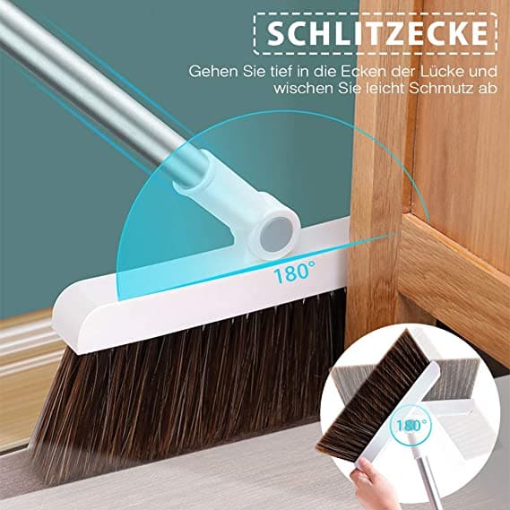 Escoba y recogedor magnetico plegable 2 en 1