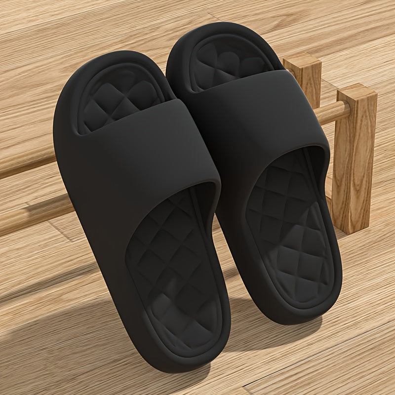 Chanclas unisex de EVA - Cómodas con amortiguación gruesa, antideslizantes para interior/exterior, zapatillas para hombres y mujeres, fáciles de cuidar en todas las estaciones, calzado duradero para baño, ducha y hogar