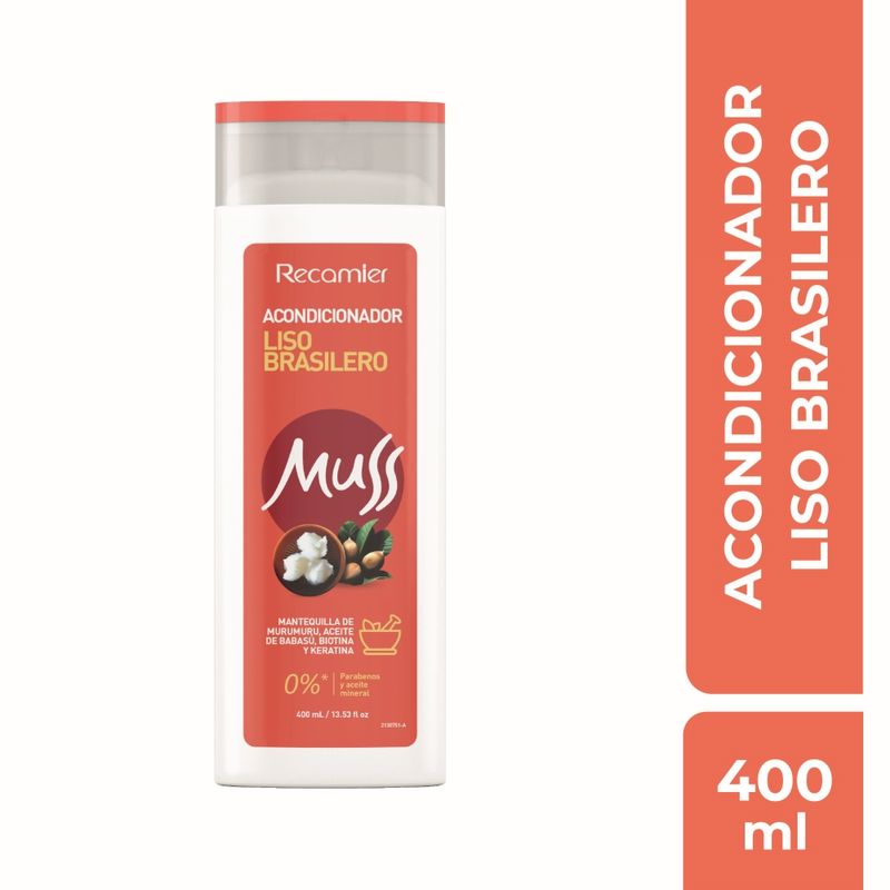 ACOND MUSS 400ML LISO BRASILERO