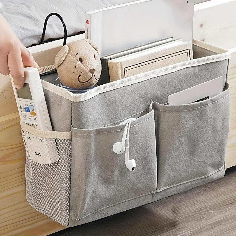 Organizador de Almacenamiento Multifuncional para Pared con Múltiples Bolsillos - Cesta Duradera y Montable en la Pared o Debajo de la Cama para Ahorrar Espacio en Dormitorios, Oficinas y Residencias Estudiantiles - Diseño Minimalista para Guardar Sábana