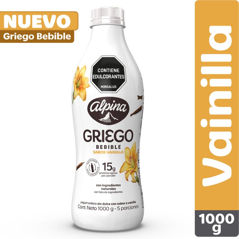 YOGURT GRIEGO ALPINA 1000G BEBIBLE VAINI