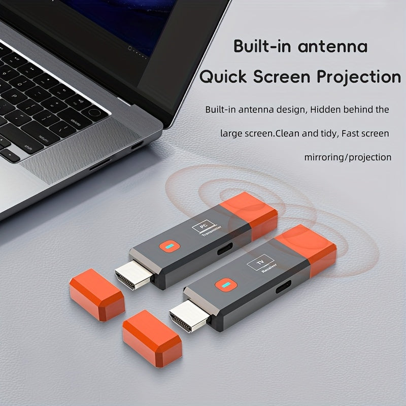 Transmisor y receptor inalámbricos compatibles con HDTV 1080P 60Hz 50m 8TXs a 1RX, adaptador de dongle de TV inalámbrico para cámara, portátil, PC, monitor de TV, proyector, Plug Play 2.4G/5.8G, baja latencia para entrada de decodificador 4K y salida 108