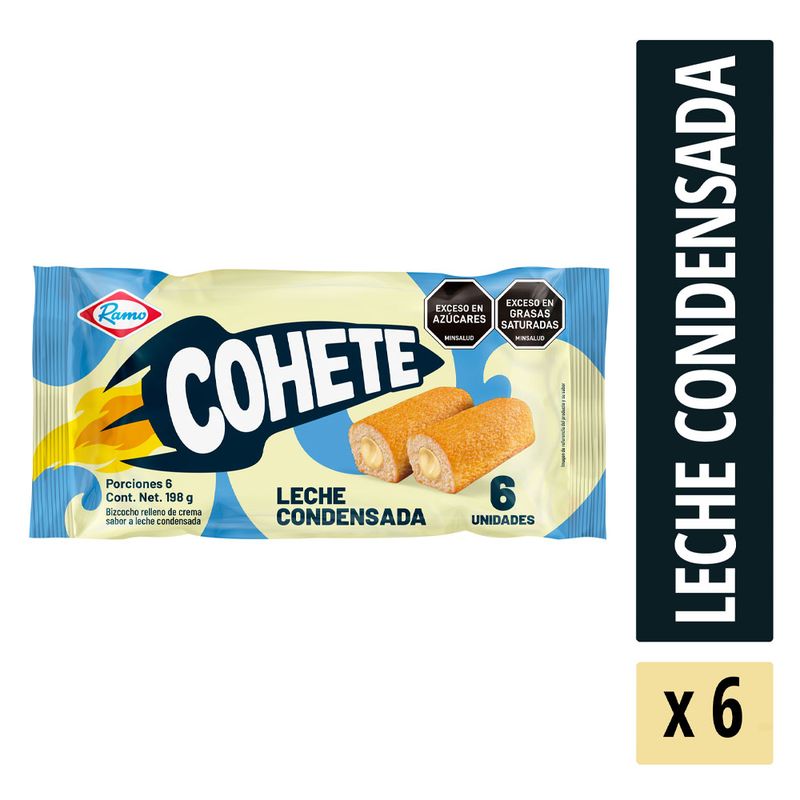 PONQUE COHETE RAMO 6U 198G LECHE CONDENS