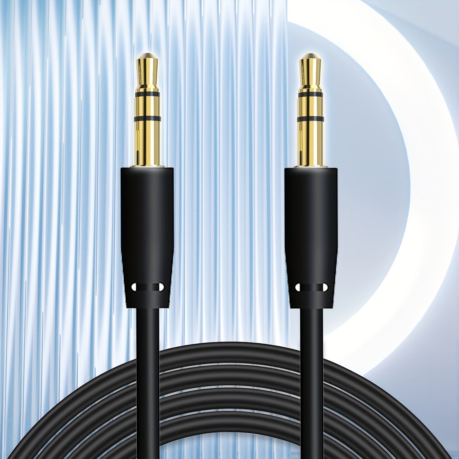 3.5mm Macho A Macho Cable De Audio Para Coche Computadora Móvil Altavoz De Audio Para Coche Auriculares Montados En La Cabeza Conector De Doble Cabeza En Conexión De Grabación Salida En Cable 20cm100cm